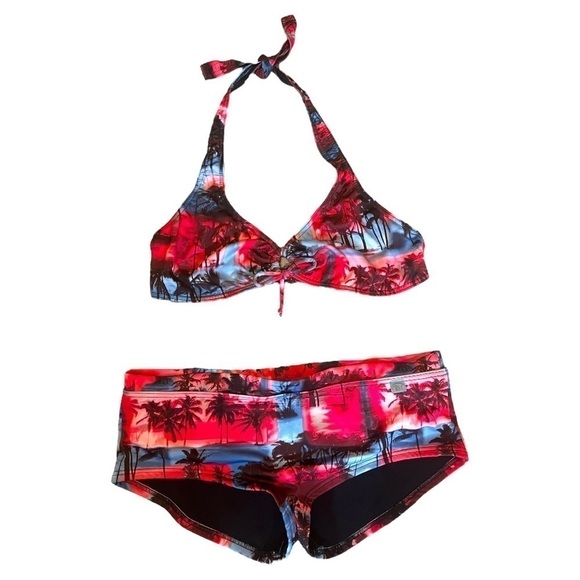 Baltex Y2K 90s Bikini Swimsuit with Boy Shorts - Picture 2 of 16